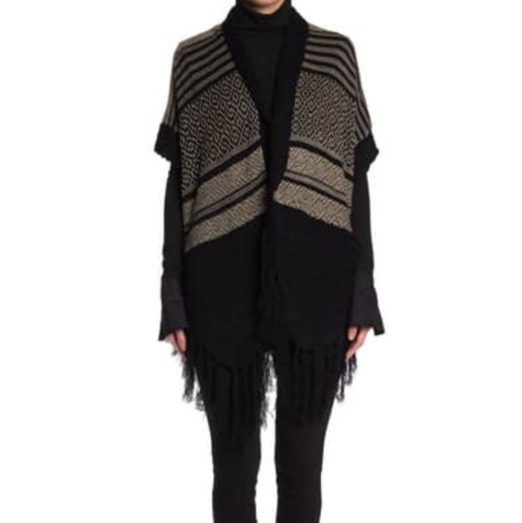 Vertigo Print Fringe Kimono Cardigan #007 - Picture 2 of 6